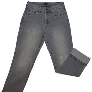 NYDJ Gray Boyfriend Jeans Size 2 | Lift Tuck | Stud Pocket | Cropped Y2K